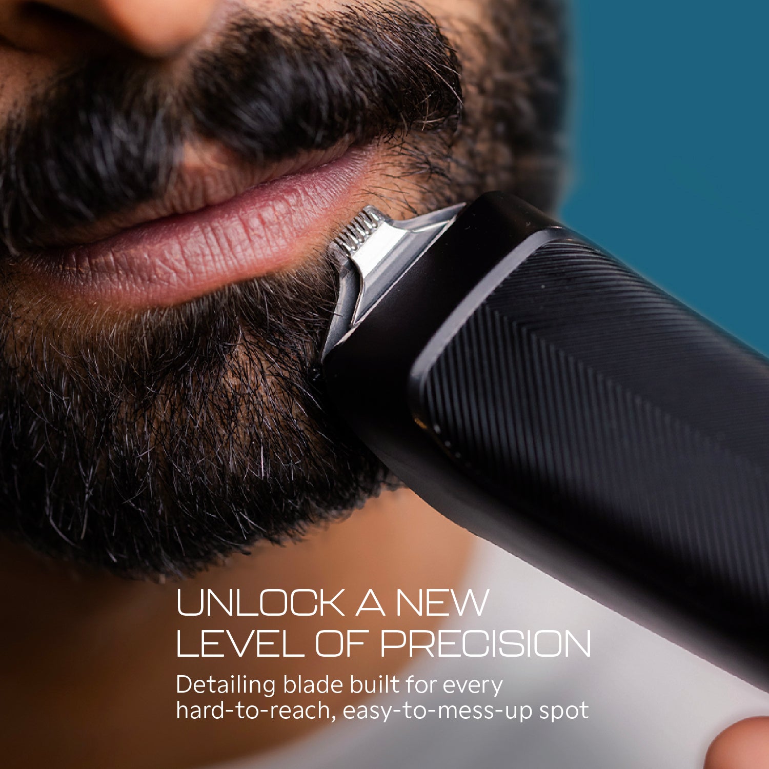 Zlade Jaws Blitz 11-in-1 All-Purpose Beard Trimmer | Men's Multigrooming Kit | 40+6 Length Settings | 3 Interchangeable Heads | Convenient USB-C Charging - Beard Trimmer - ZLADE