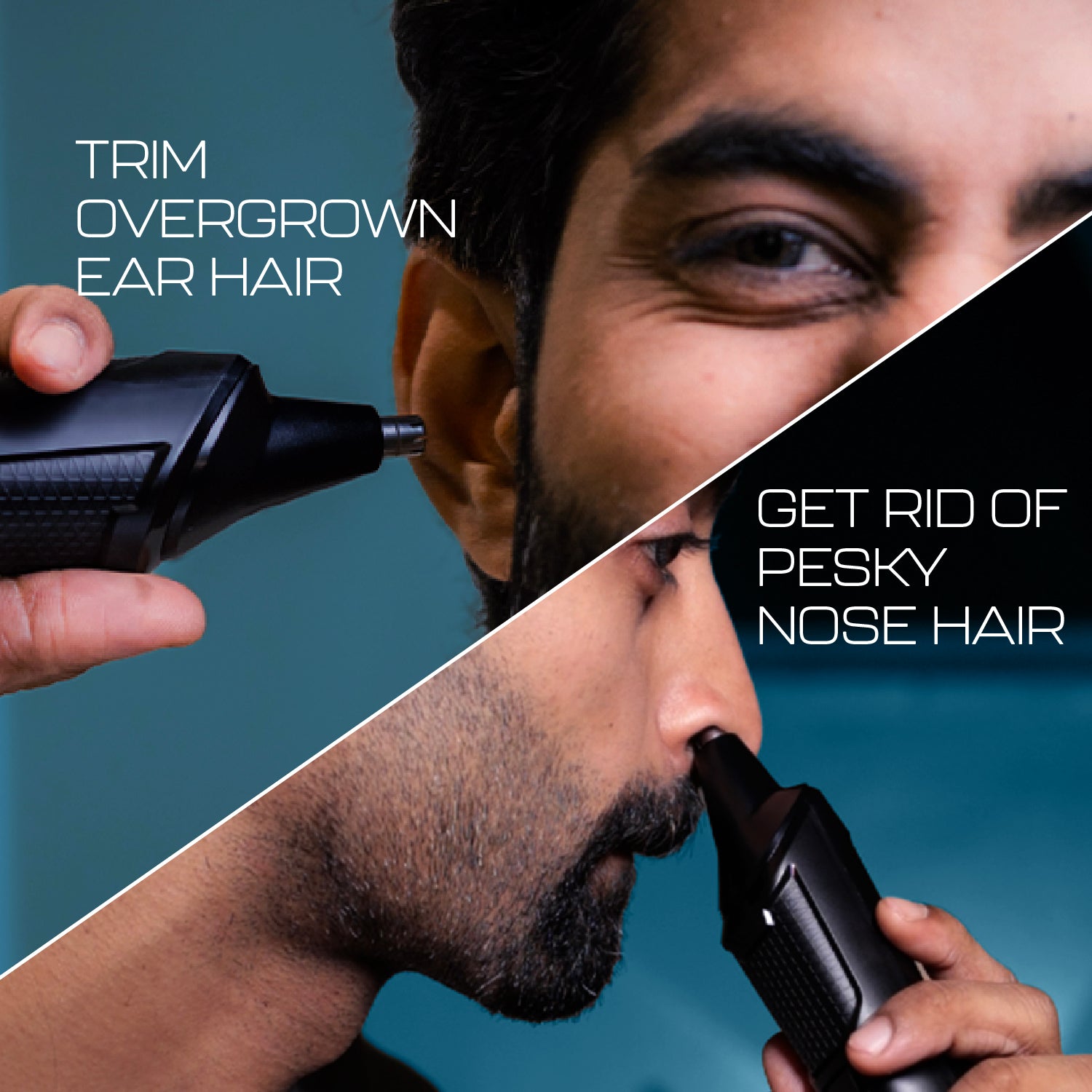 Zlade Jaws Blitz 11-in-1 All-Purpose Beard Trimmer | Men's Multigrooming Kit | 40+6 Length Settings | 3 Interchangeable Heads | Convenient USB-C Charging - Beard Trimmer - ZLADE