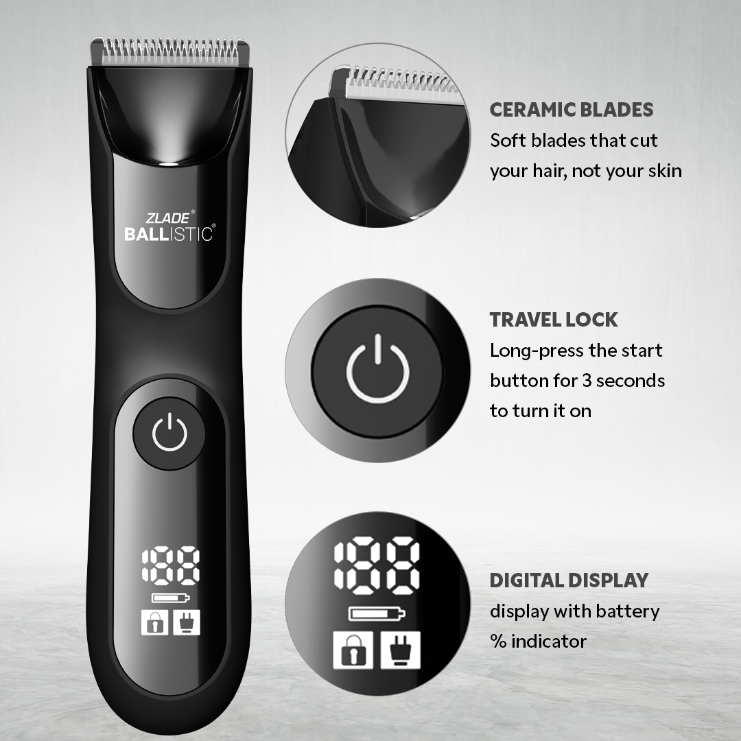 Zlade Ballistic PRO Full Body Trimmer + 2 Extra Blades