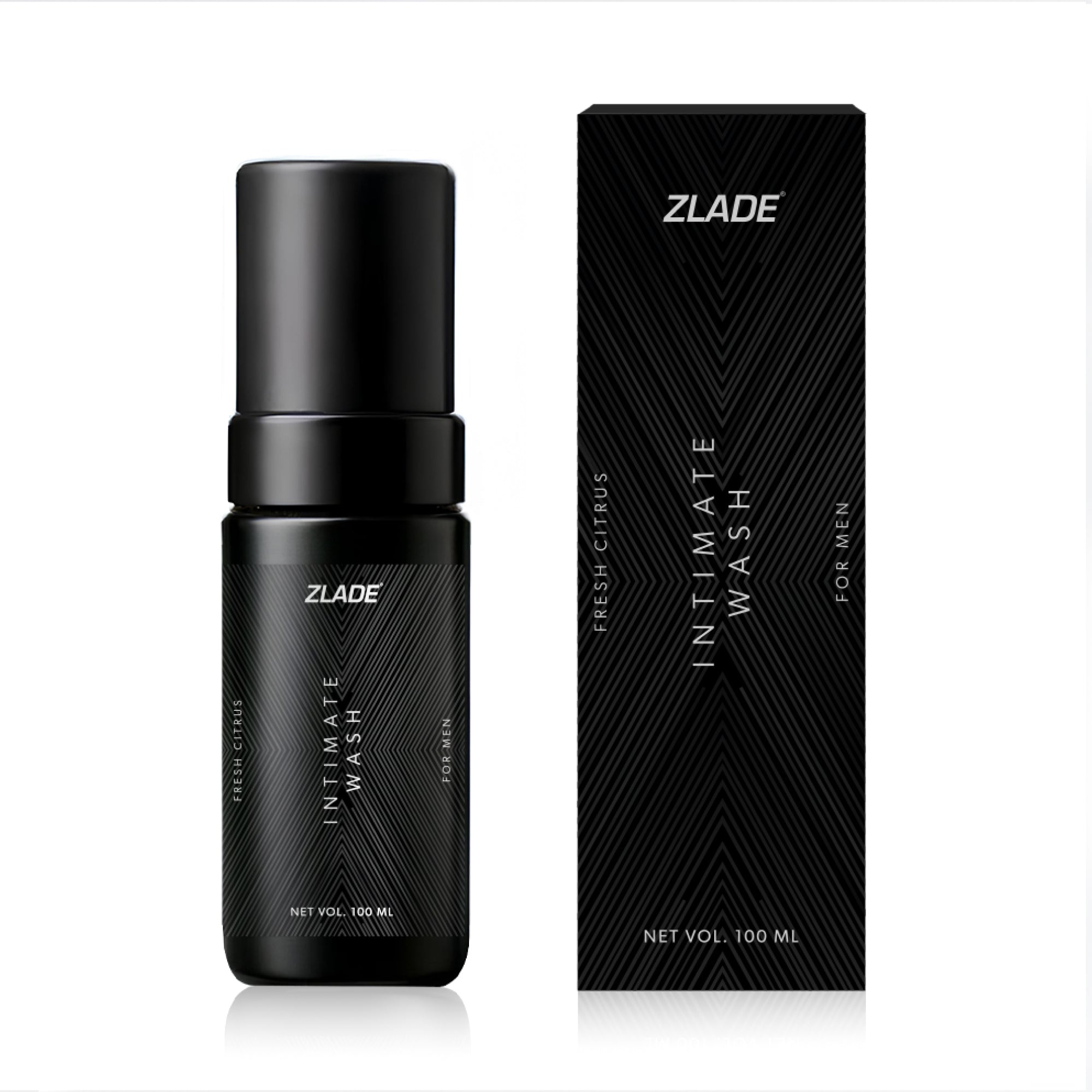 Zlade Intimate Wash for Men | Fresh Citrus Foaming Wash for Impeccable Below-the-Belt Hygiene | 100 ml