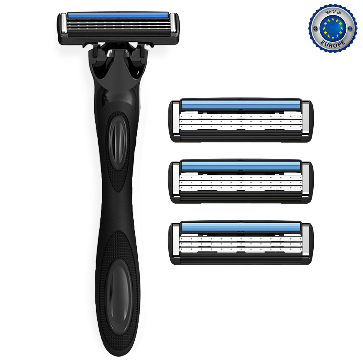 Zlade Ballistic Turbo 3.0 Full-Body Trimmer & Zlade HyperGlide3 Shaving Razor-Cartridge Combo