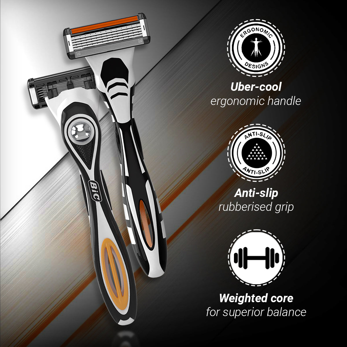 Zlade Ballistic Turbo 3.0 Full-Body Trimmer & Zlade HyperGlide5 Pro Shaving Razor-Cartridge Combo