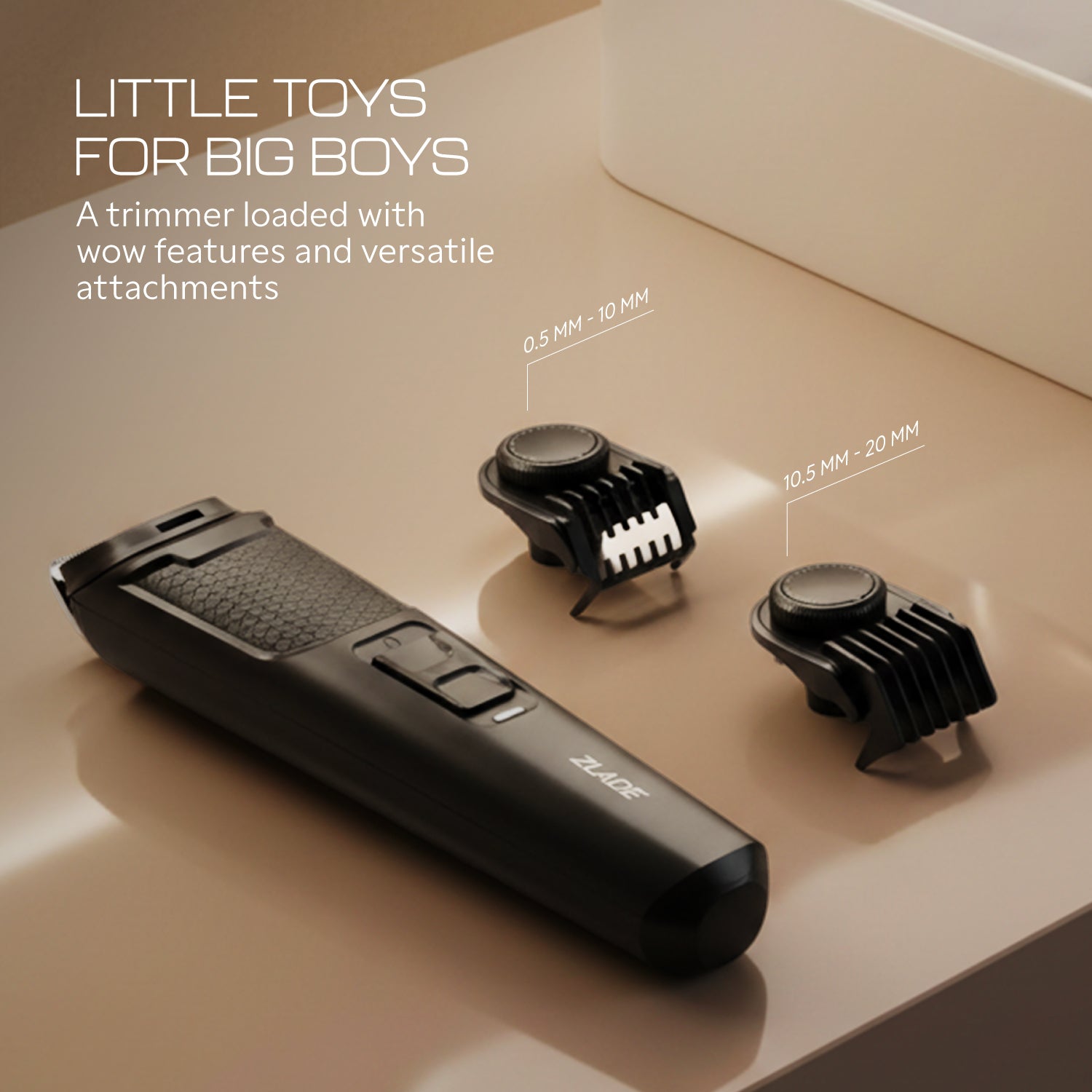 Zlade Jaws Blitz Rechargeable High-Precision Beard Trimmer | 40 Length Settings