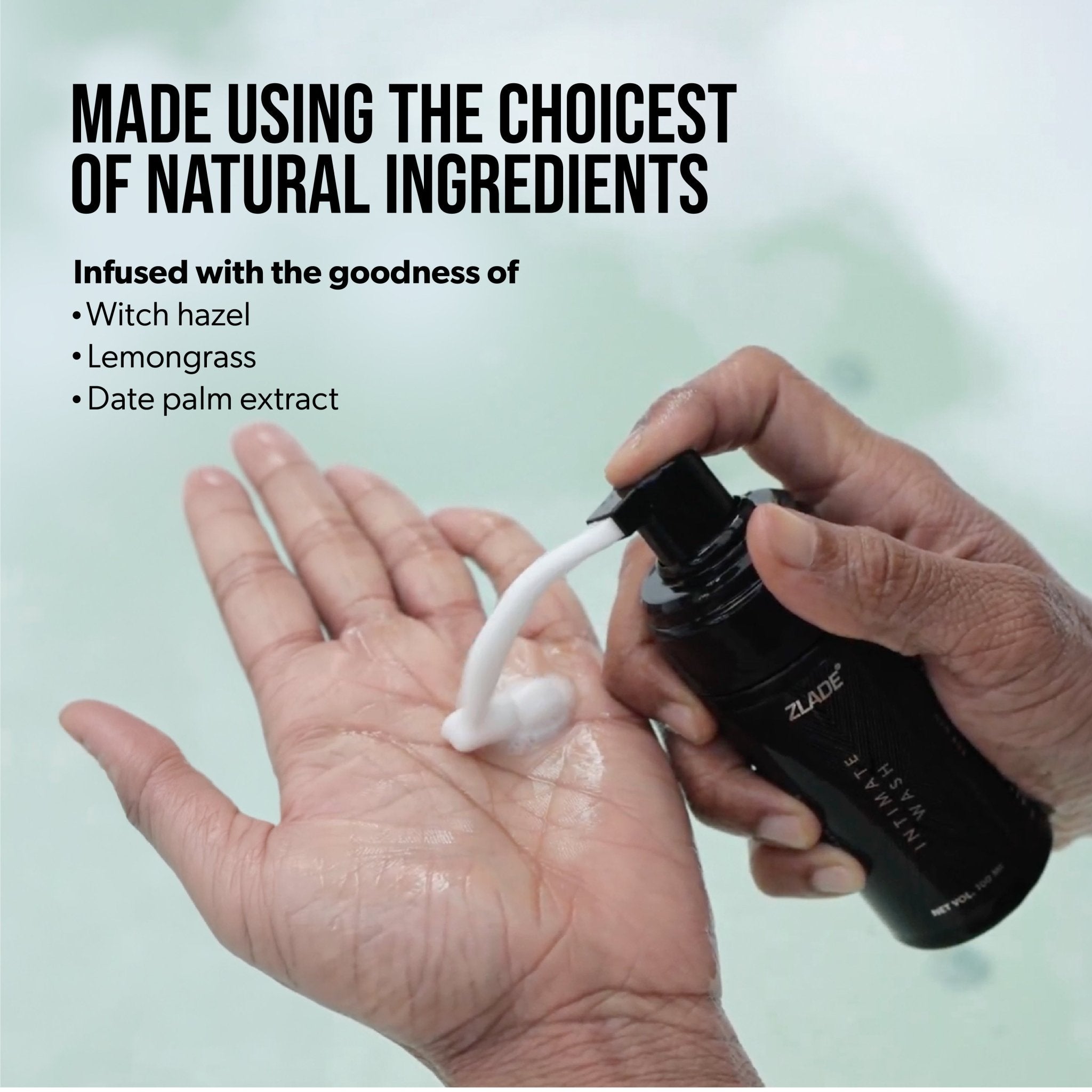Zlade Intimate Wash for Men | Fresh Citrus Foaming Wash for Impeccable Below-the-Belt Hygiene | 100 ml - Intimate Hygiene - ZLADE