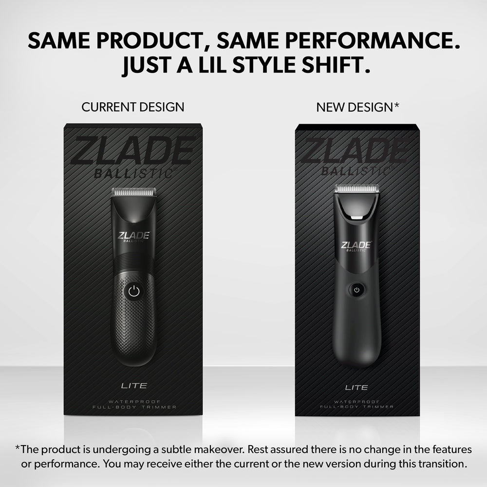 Zlade Ballistic LITE Full-Body Trimmer + 2 Heads | AAA Battery Powered