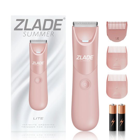 Zlade Summer Intimate Hair Removal Trimmer for Women | Bikini Line, Underarms, Body Hair | 2 AAA Battery Operated | IPX - 5 Waterproof - Hair Clipper & Trimmer Accessories - ZLADE