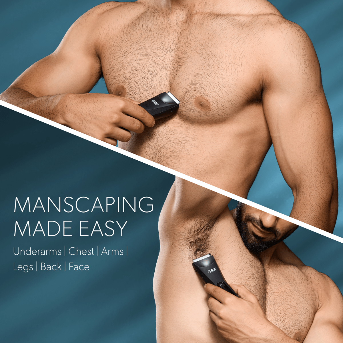 Zlade Ballistic Turbo Full - Body Trimmer + Nose & Ear Hair Trimmer Combo - Shaving & Grooming - ZLADE