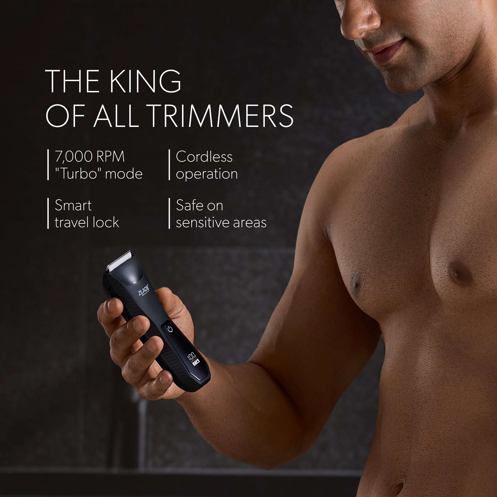 Zlade Ballistic TURBO Full-Body Trimmer for Men