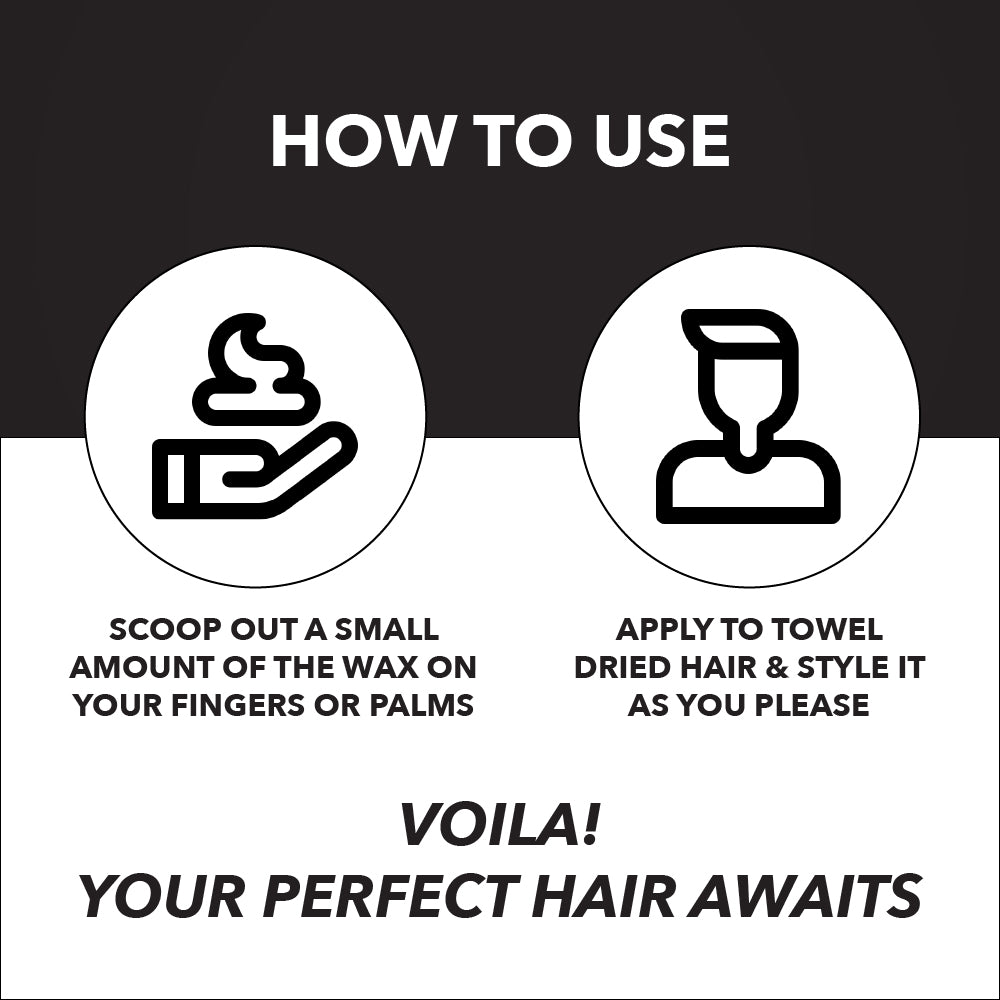 Ballistic by Zlade Hair Styling Wax | Strong Hold | Zero Residue | 100 gm