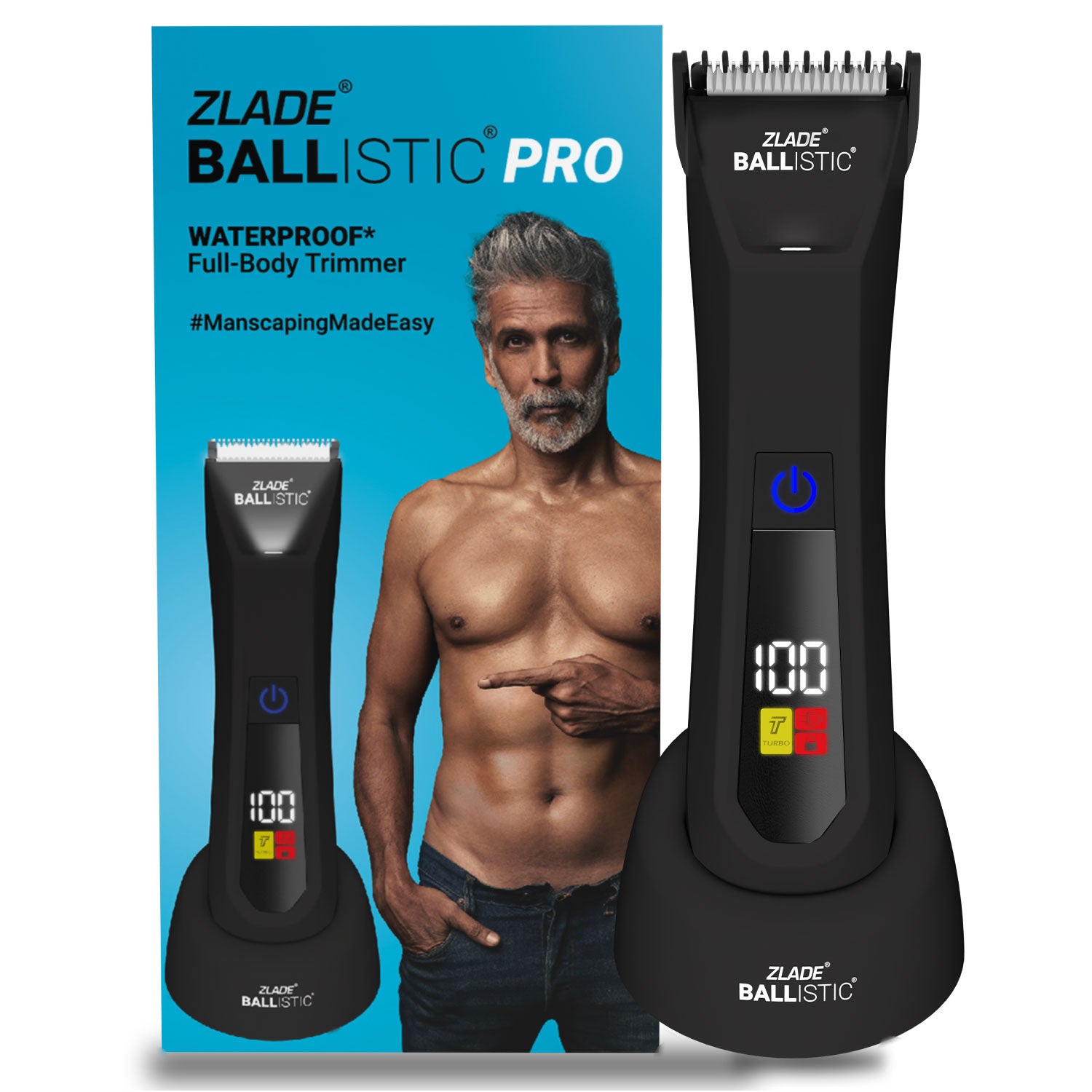 Zlade Ballistic PRO Full-Body Trimmer + Nose & Ear Hair Trimmer Combo