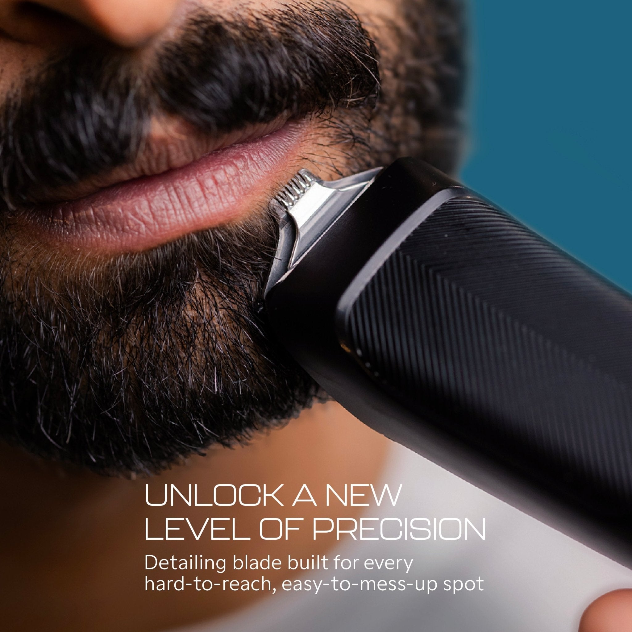 Zlade Jaws Blitz All-Purpose Beard Trimmer | Men's Multigrooming Kit With 6 Combs & 3 Interchangeable Heads | Beard, Nose, Ear & More - Beard Trimmer - ZLADE