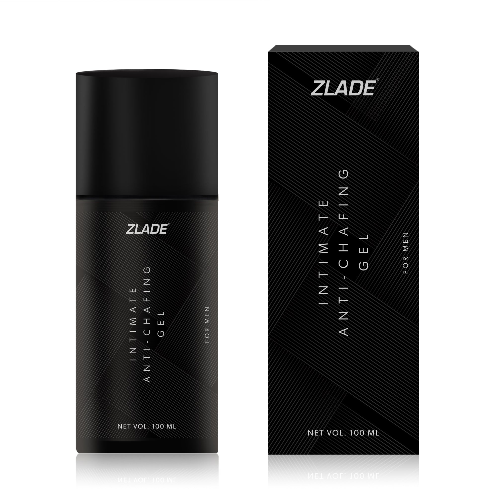 Zlade Anti-Chafing Gel for Men | Antibacterial | Antifungal | Alcohol-Free | For Impeccable Below-the-Belt Hygiene | 100 ml