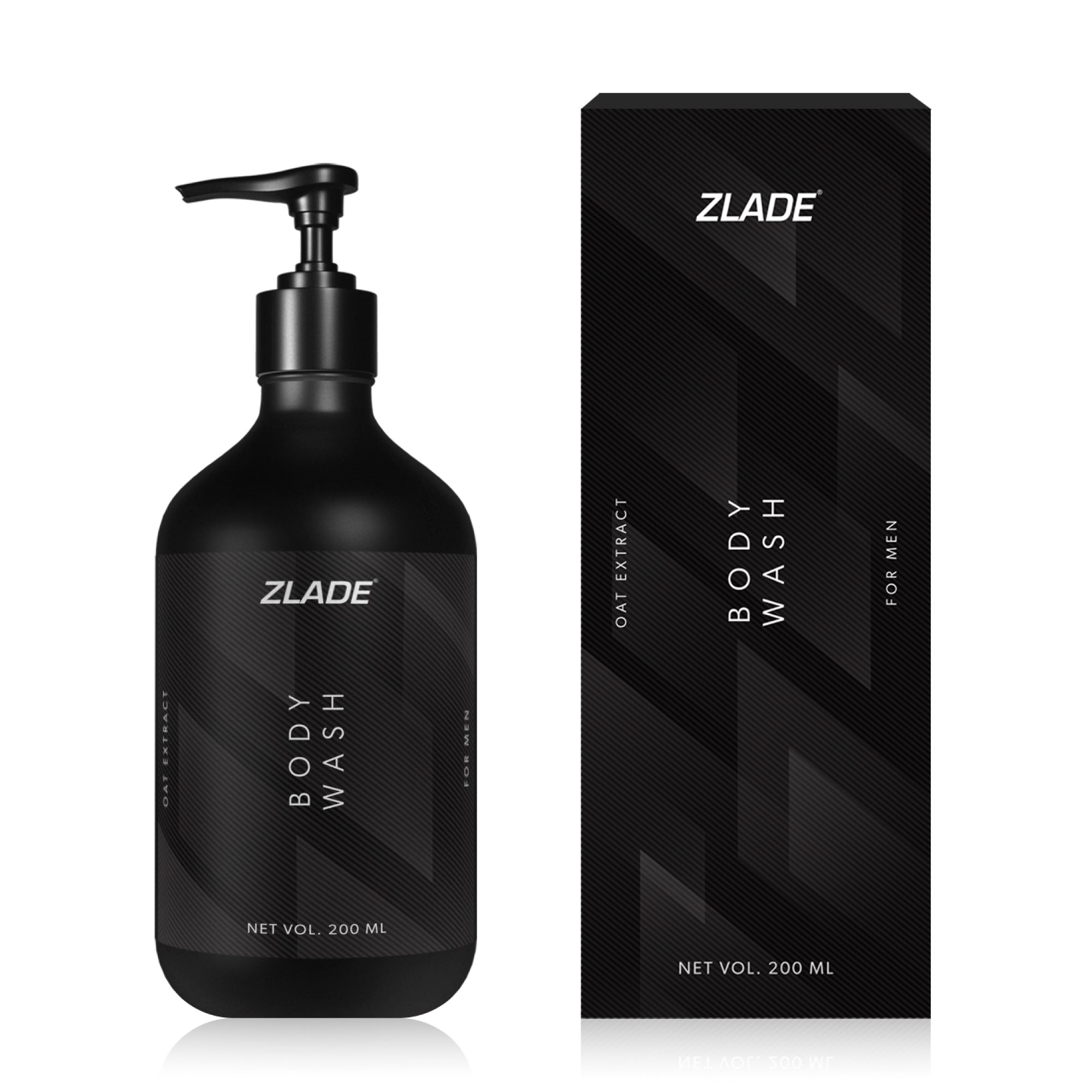 Zlade Body Wash for Men with Niacinamide & Oat Extract | Soothing & Hydrating | Sulfate-free 200 ml