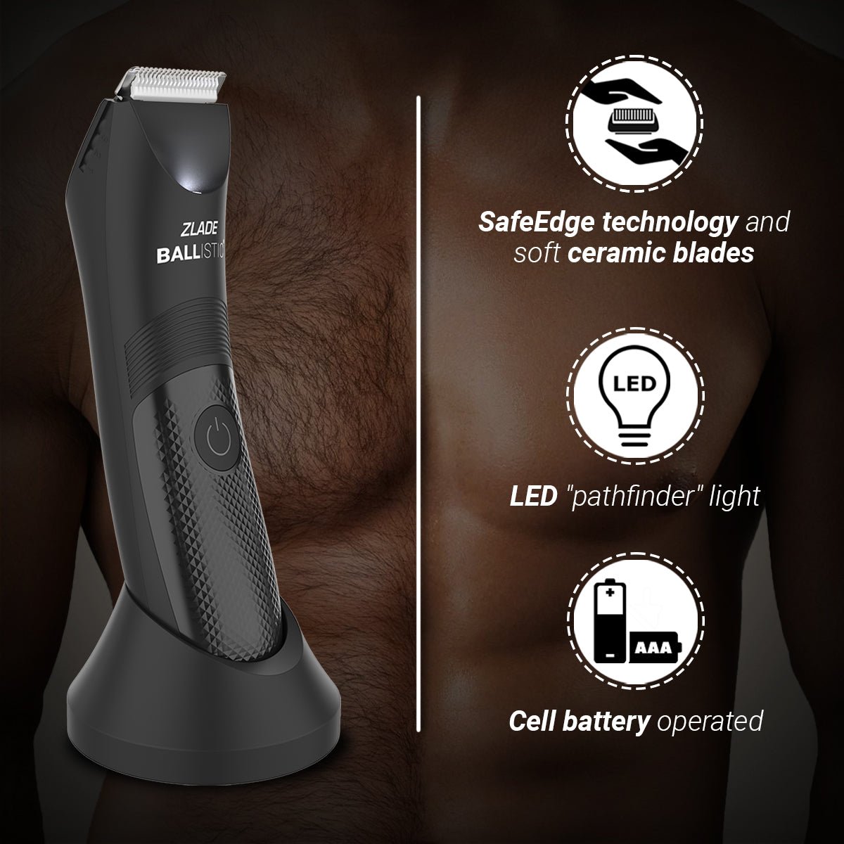 Zlade Ballistic Lite Body and Nose & Ear Hair Trimmer Combo