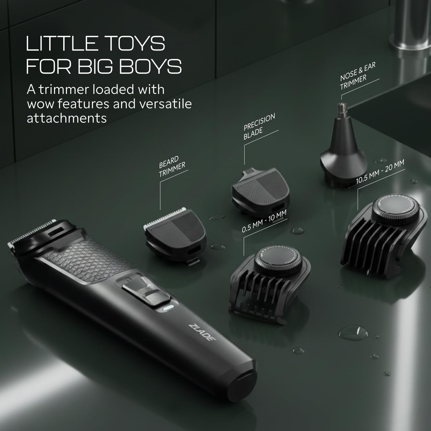 Zlade Jaws Blitz 11-in-1 All in One Trimmer ZBLMG11 - 6 length guide combs