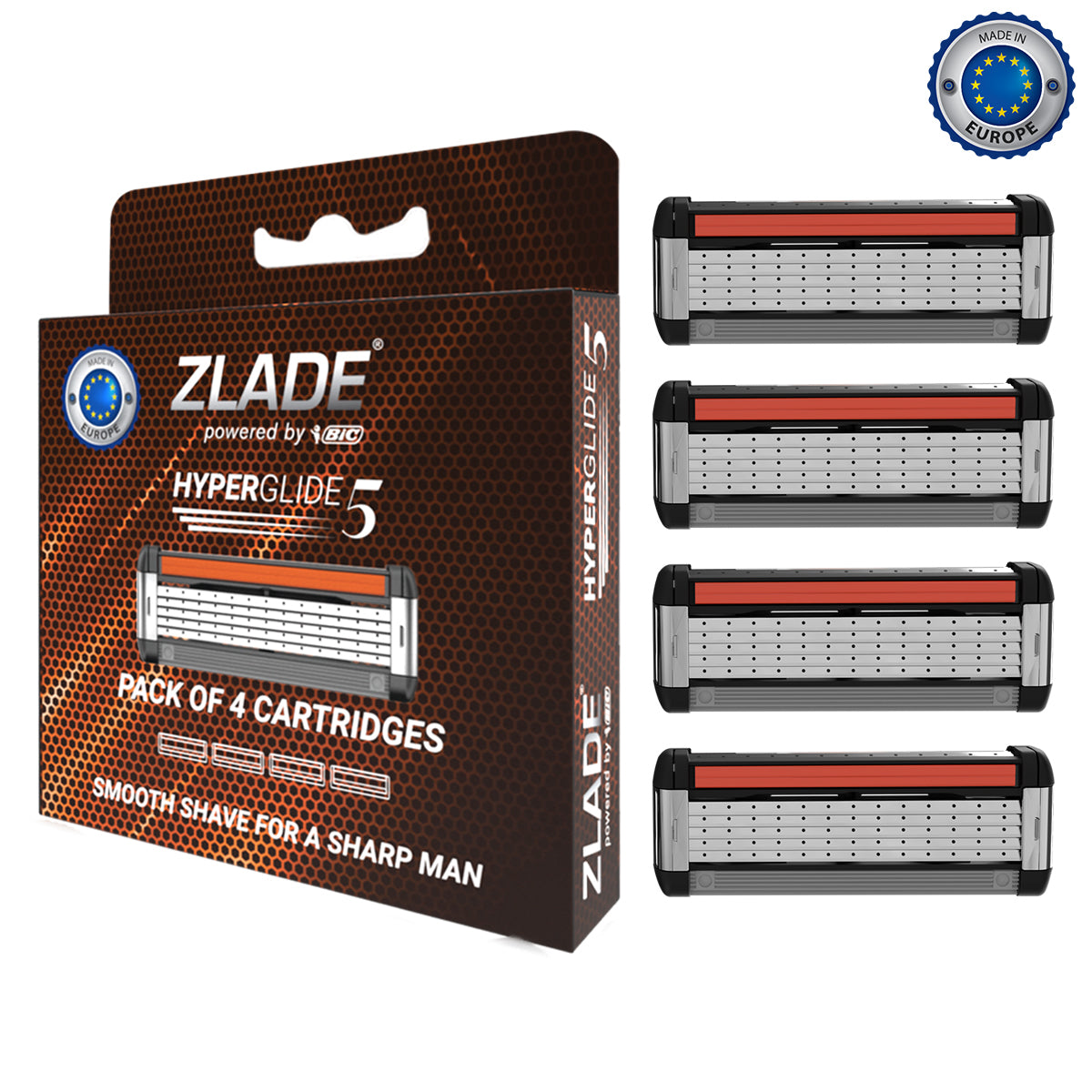 Zlade HyperGlide5 Men's Razor Cartridges