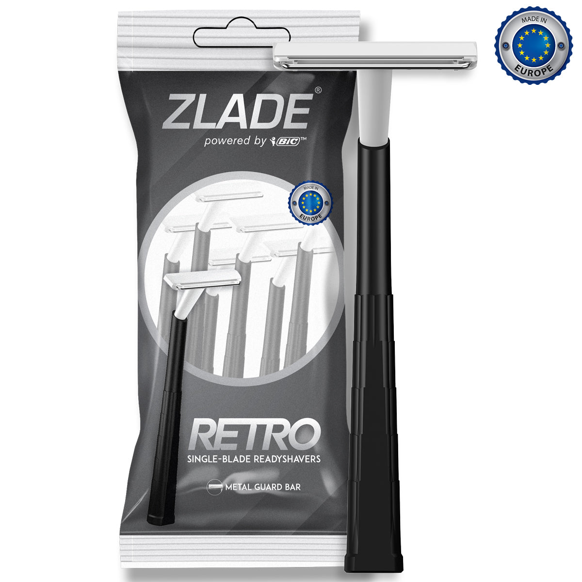 Zlade RETRO Single-Blade Shaving Razor for Men