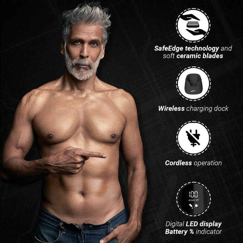 Zlade Ballistic Manscaping Body Trimmer for Men LiIon Rechargeable