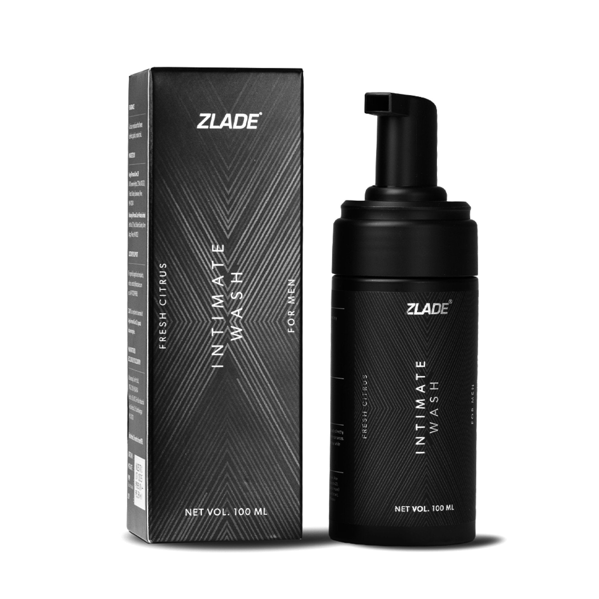 Zlade Intimate Wash for Men | Fresh Citrus Foaming Wash for Impeccable Below-the-Belt Hygiene | 100 ml - Intimate Hygiene - ZLADE