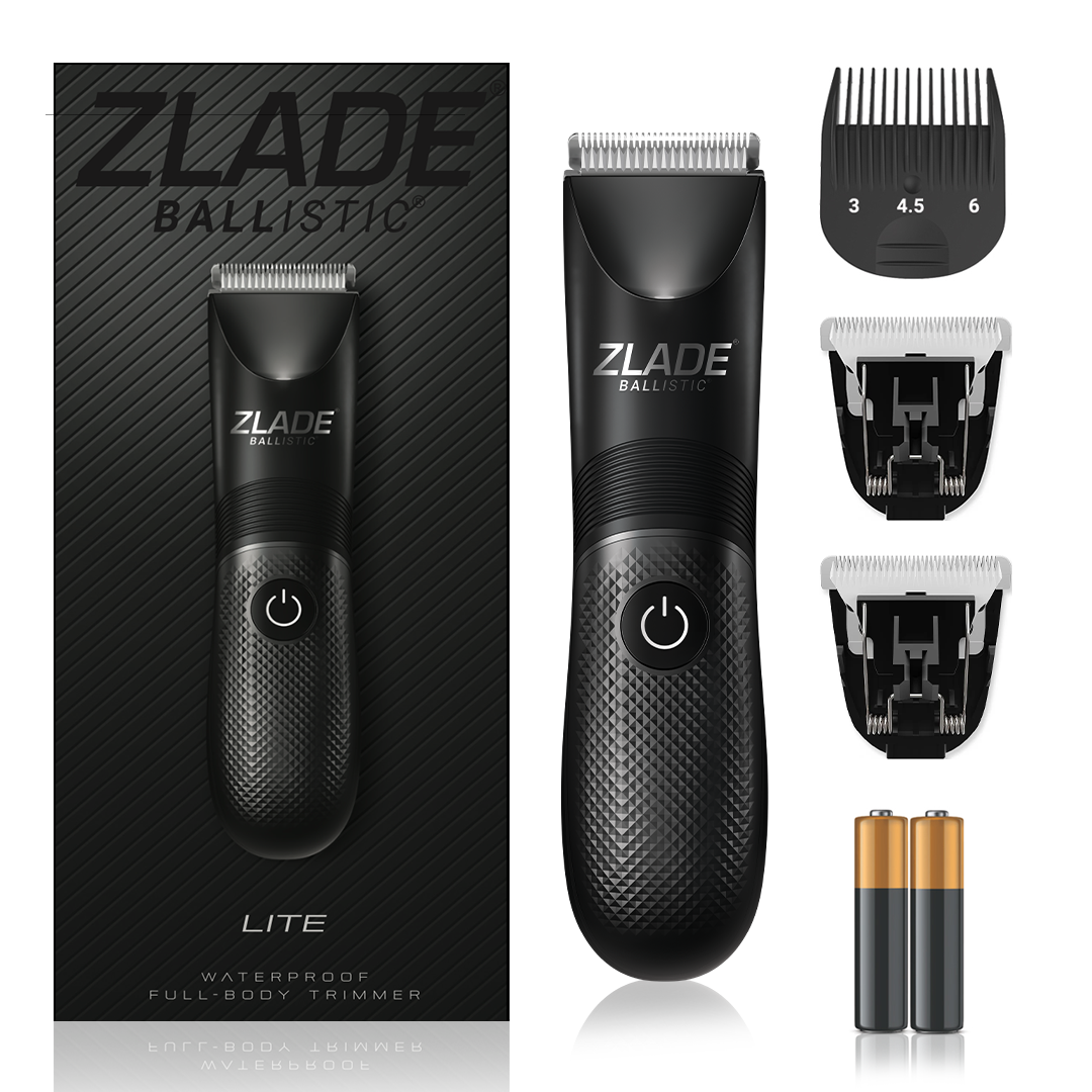 Zlade Ballistic LITE Full-Body Trimmer + 2 Heads | AAA Battery Powered