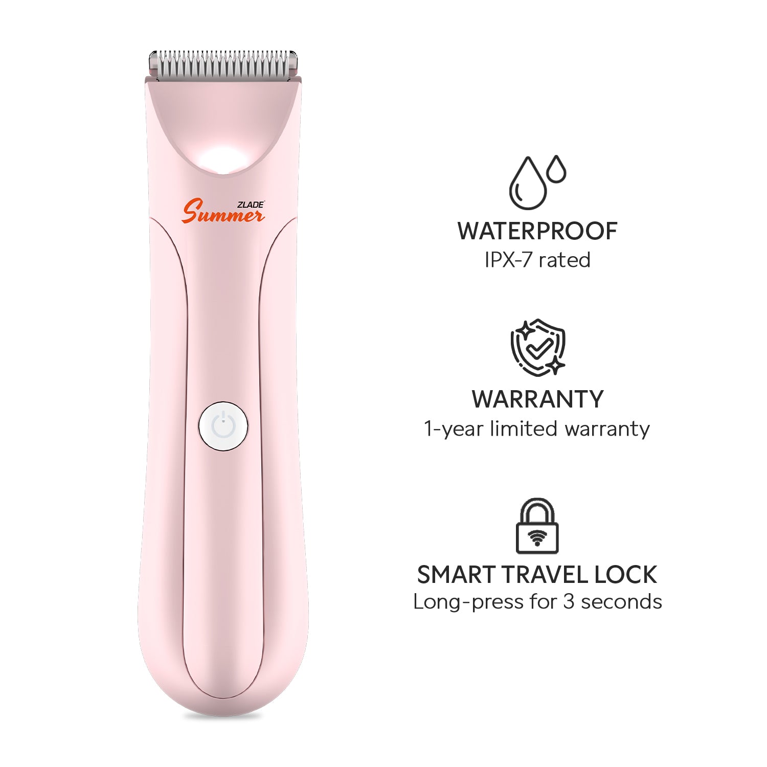 Zlade Summer Intimate Body Trimmer for Women | Bikini Line, Body Hair, Underarms | Waterproof